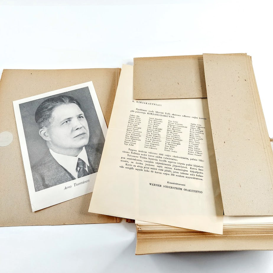 Werner Söderström Osakeyhtiö Kirjailijakuvia kansio