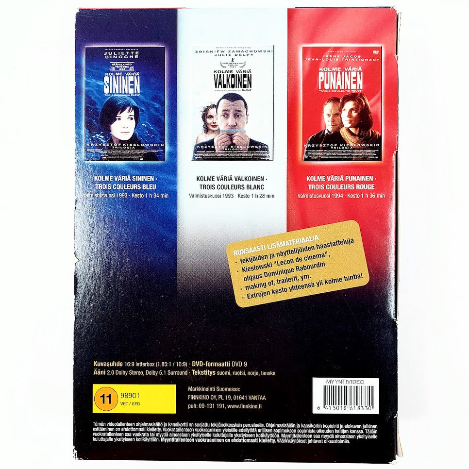 Kolme Väriä DVD 3 levyä