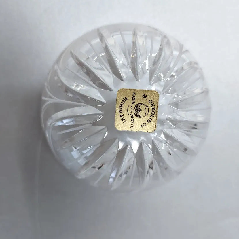 Matti Okkolin kristallimalja 8,5 cm
