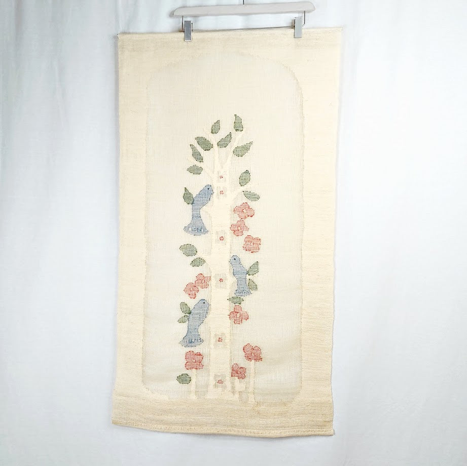 Kuultokudos Linnut tekstiili 63 x 114 cm