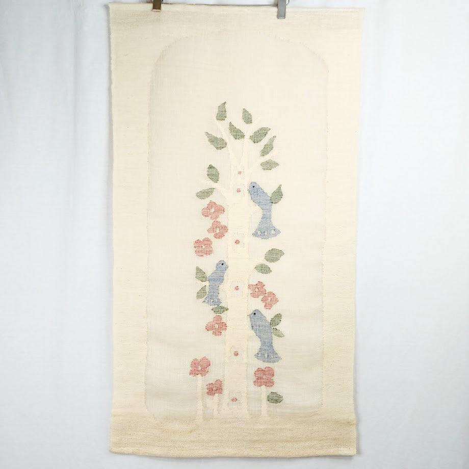 Kuultokudos Linnut tekstiili 63 x 114 cm