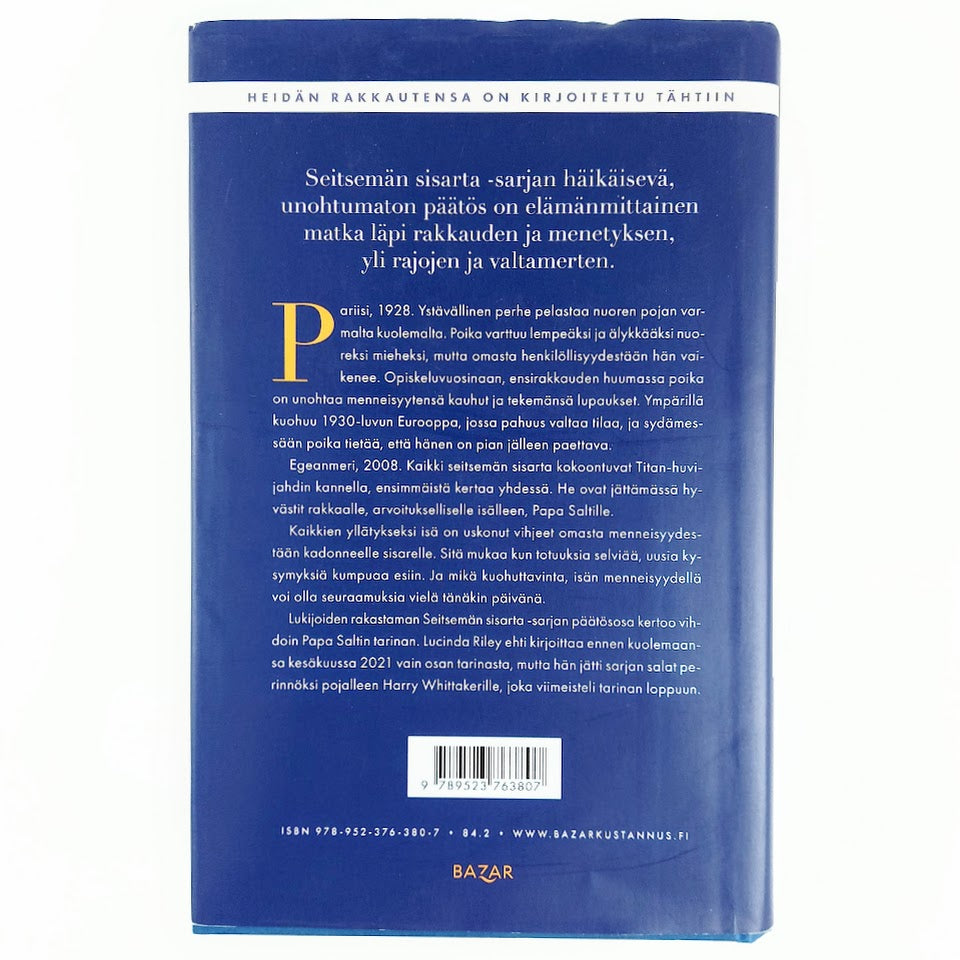 Lucinda Riley, Harry Whittaker: Atlas, Papa Saltin tarina