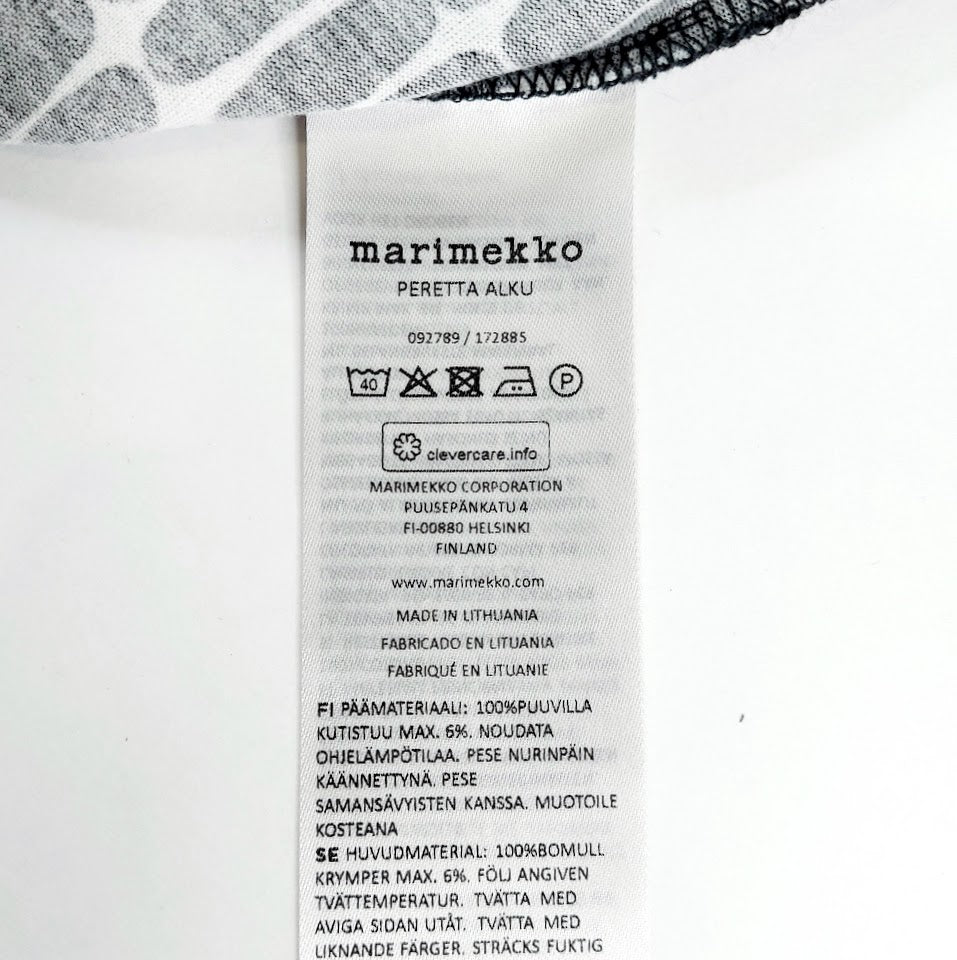 Marimekko Peretta Alku trikootunika koko M