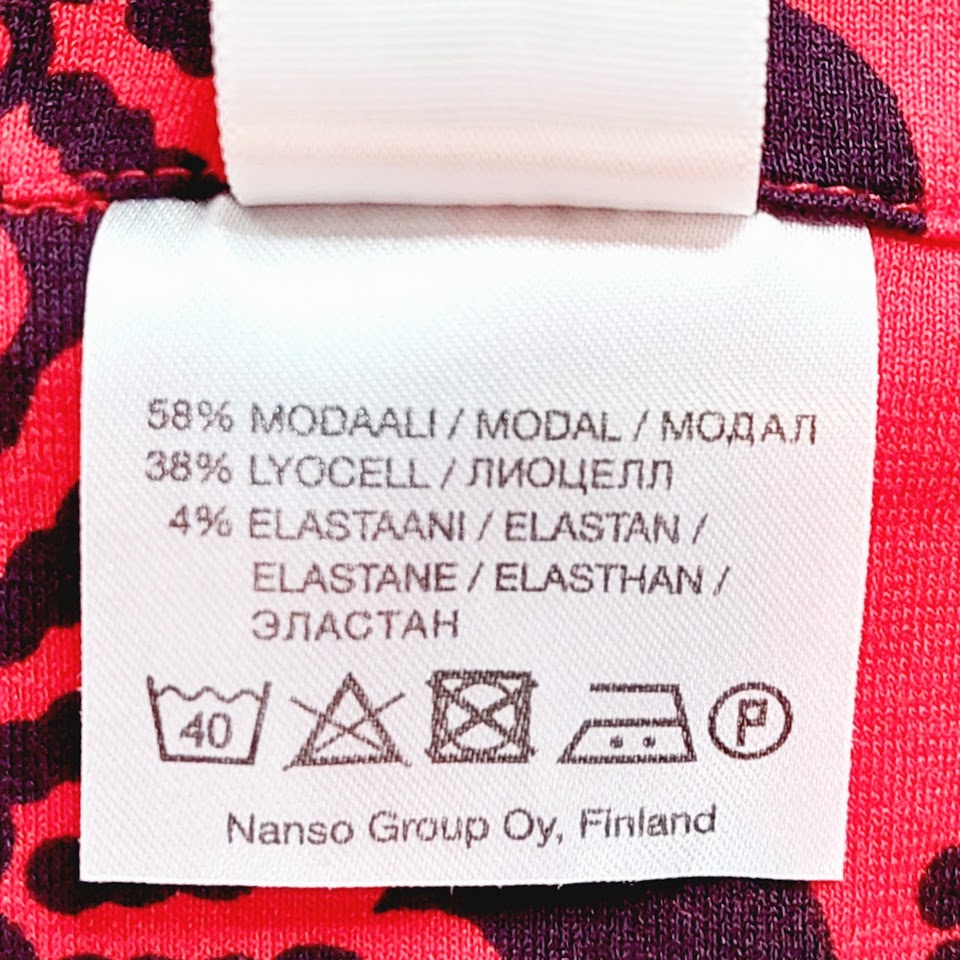 Nanso Paulakukka tuubihuivi punamusta koko M