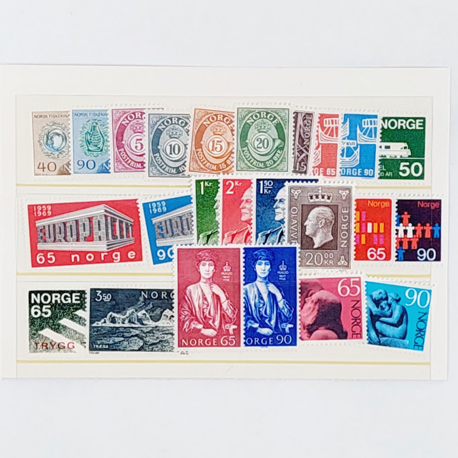Norske frimerker 1969 kokoelma