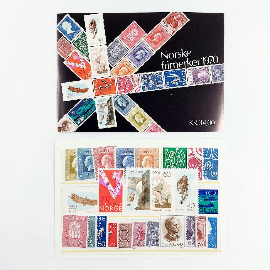 Norske frimerker 1970 kokoelma