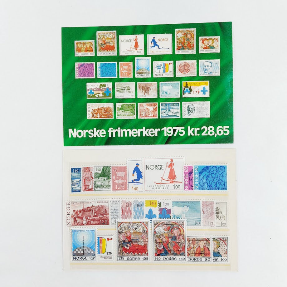 Norske frimerker 1975 kokoelma