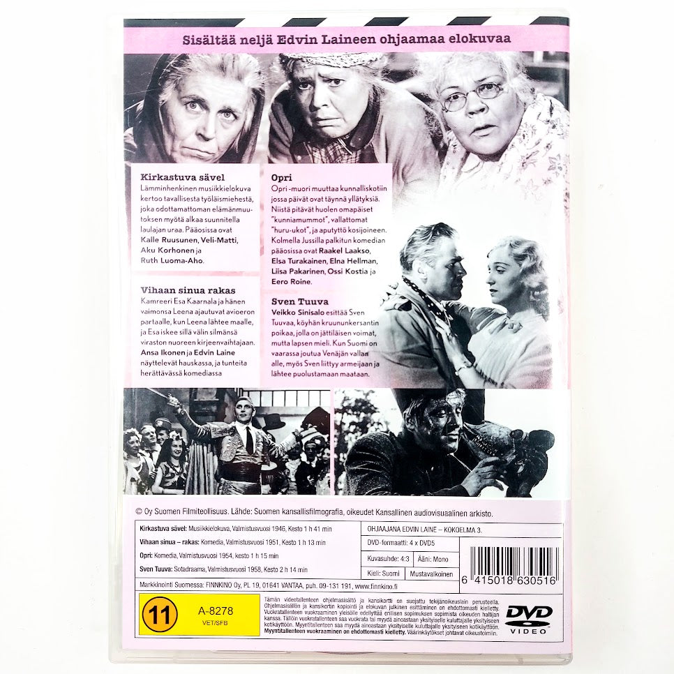 Ohjaaja Edvin Laine Kokoelma 3. DVD 4 levyä
