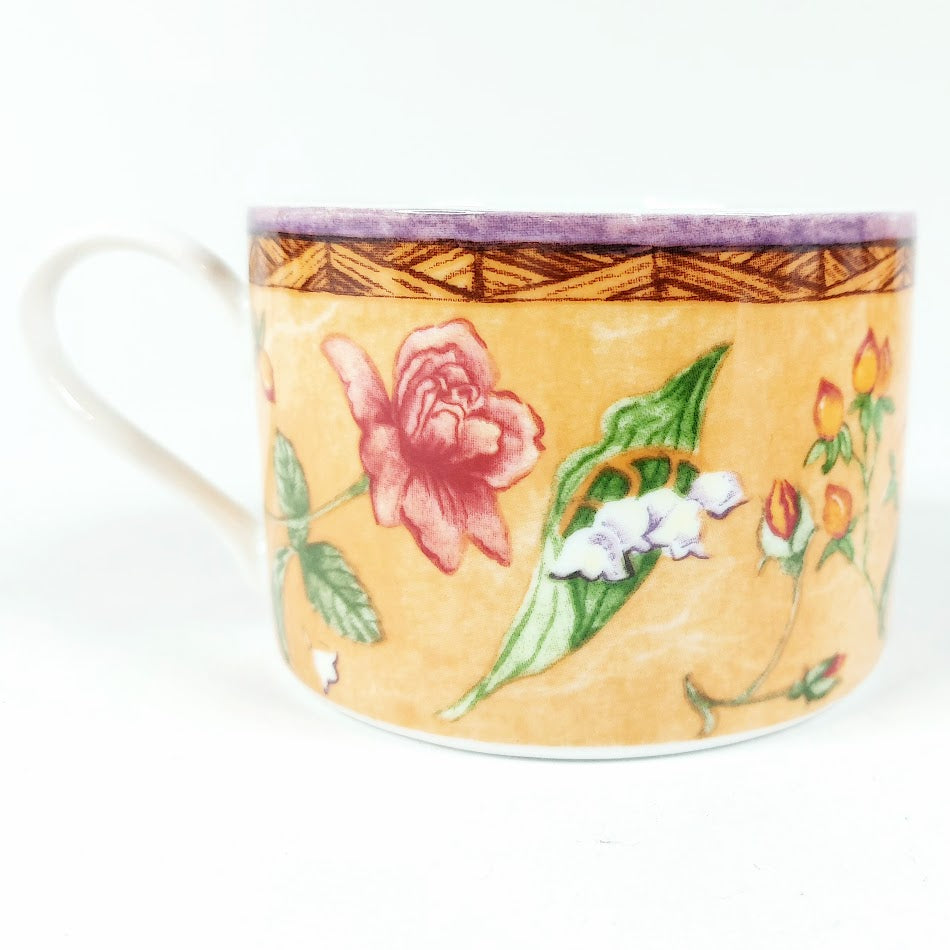 PTS International Tuscany Rose kahvikuppisetti 8 osaa