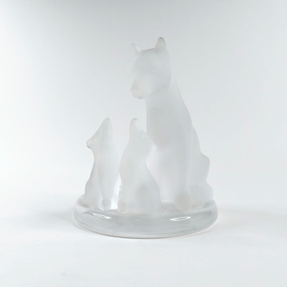 PartyLite tuikkualusta susi ja pennut