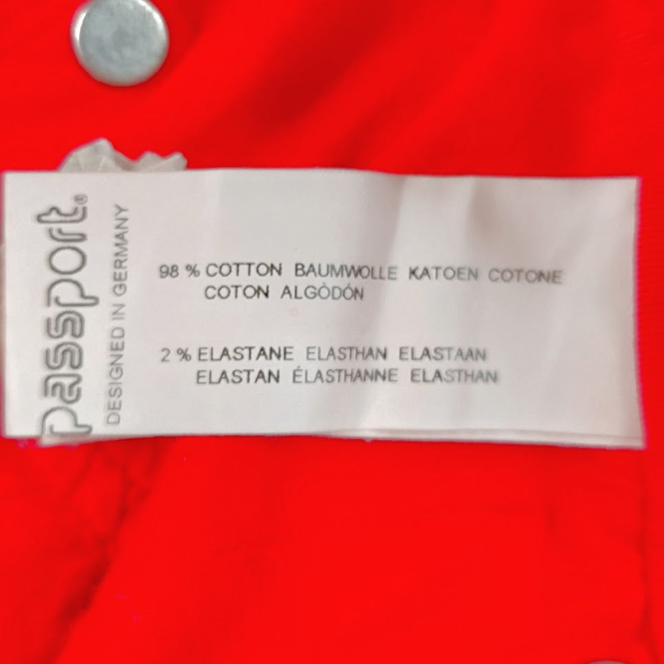 Passport punaiset farkut koko 34