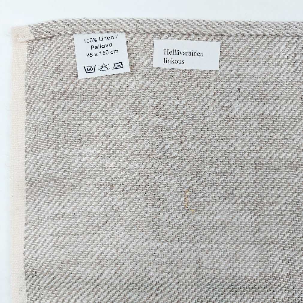 Pellavainen laudeliina Koivuvihta 45x148 cm