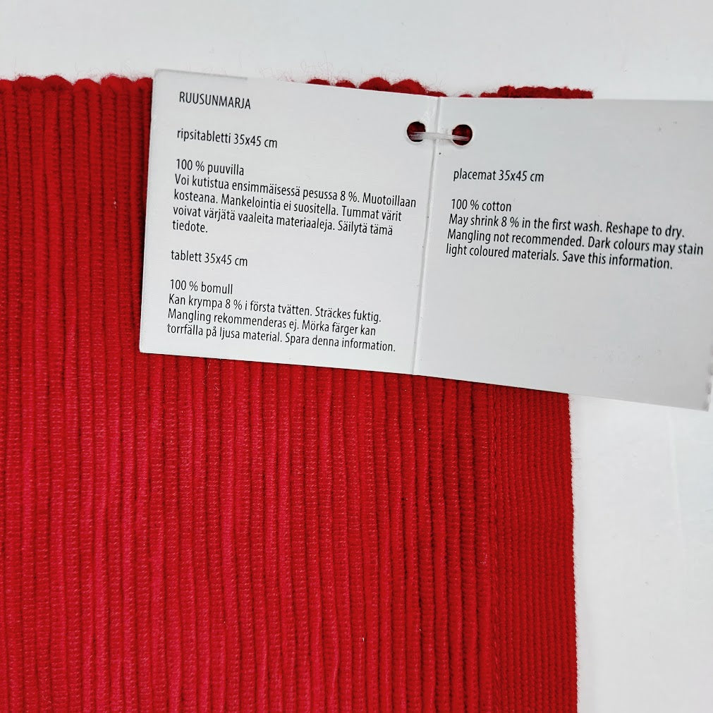 Pentik Ruusunmarja pöytätabletti 36x45 cm 6 kpl