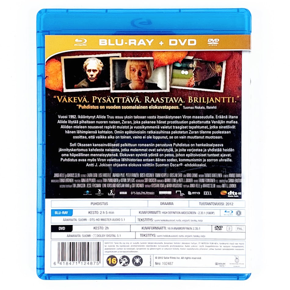 Sofi Oksasen Puhdistus Blu-Ray + DVD