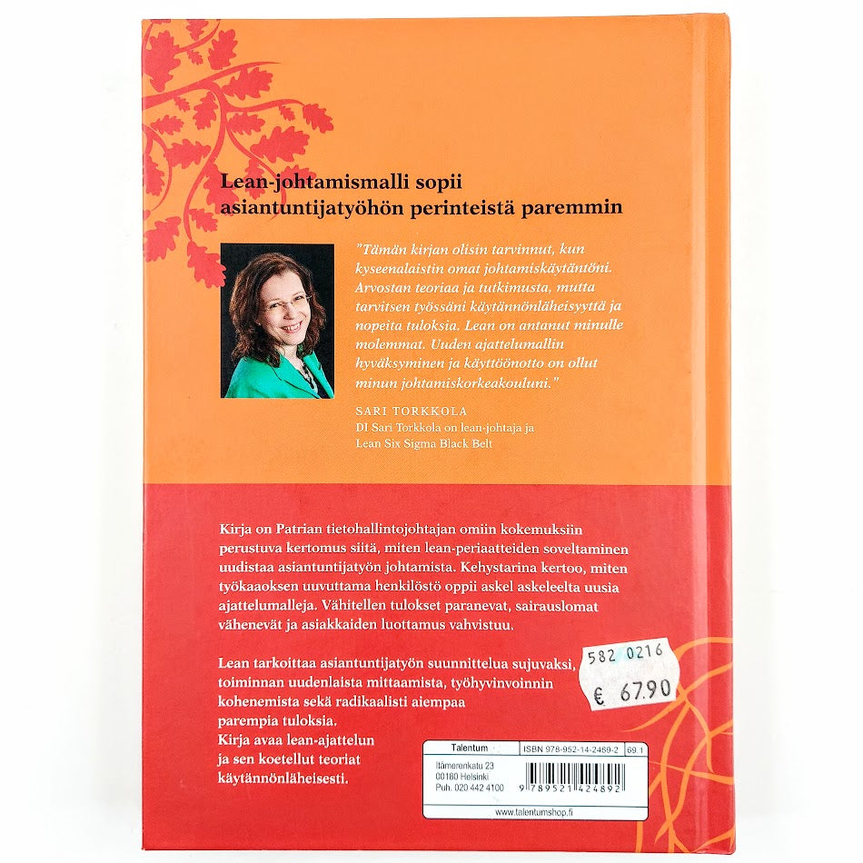 Sari Torkkola: Lean - Asiantuntijatyön johtamisessa