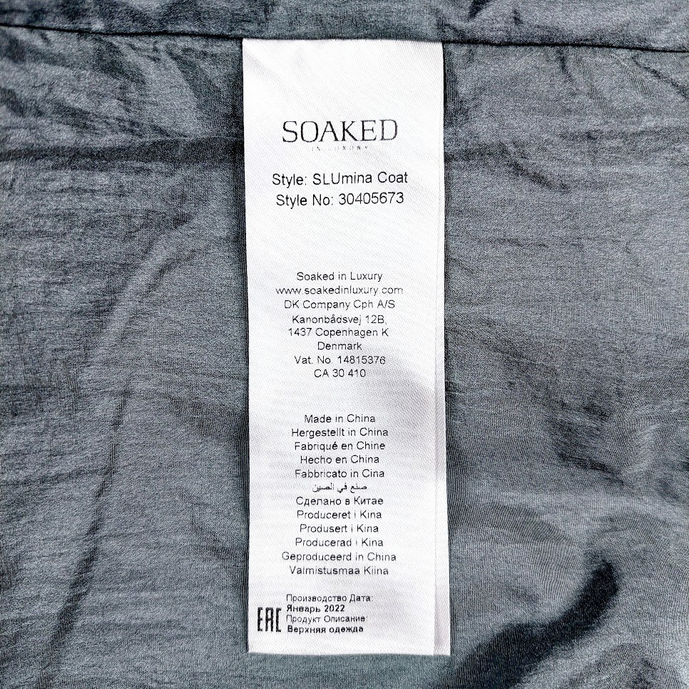 Soaked in Luxury SLUmina takki koko XL