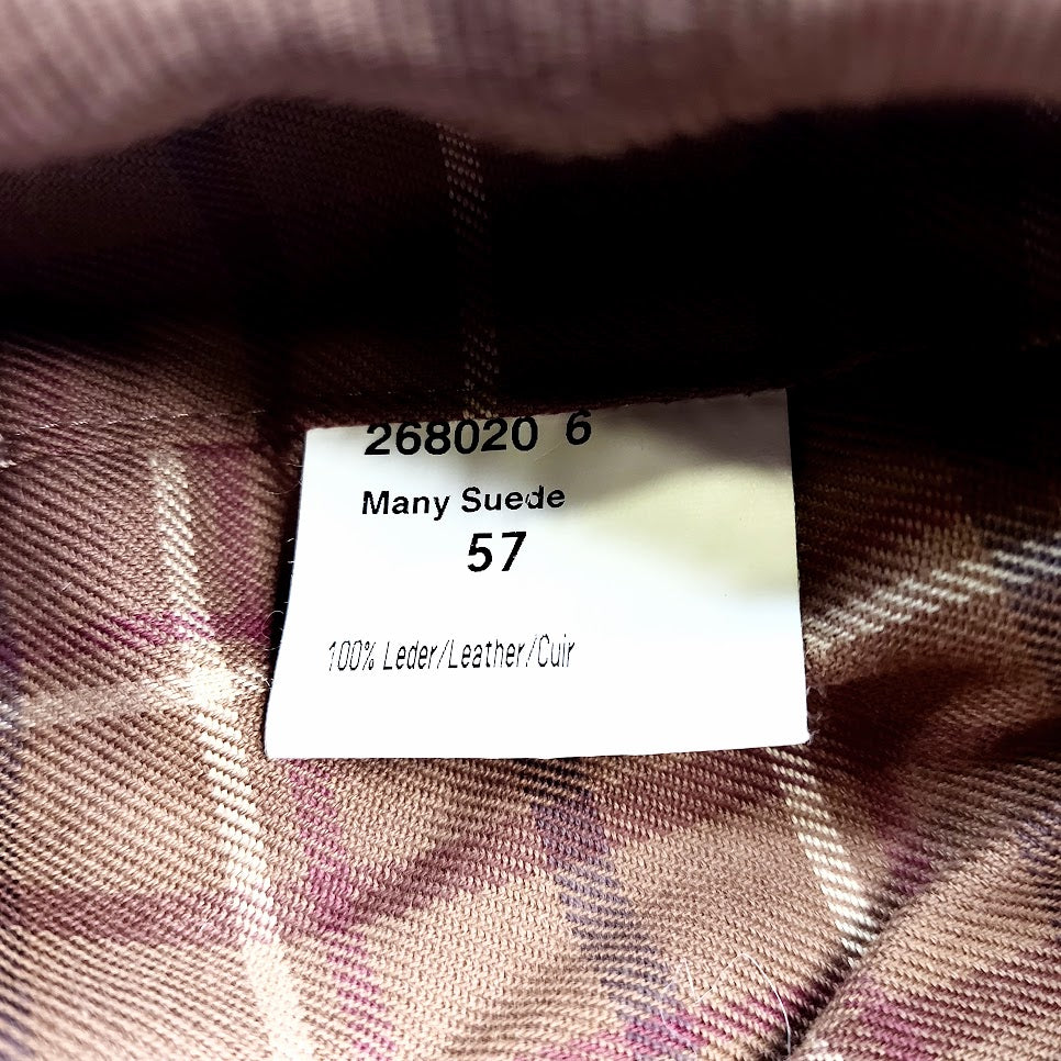 Stetson mokkanahkainen hattu koko 57