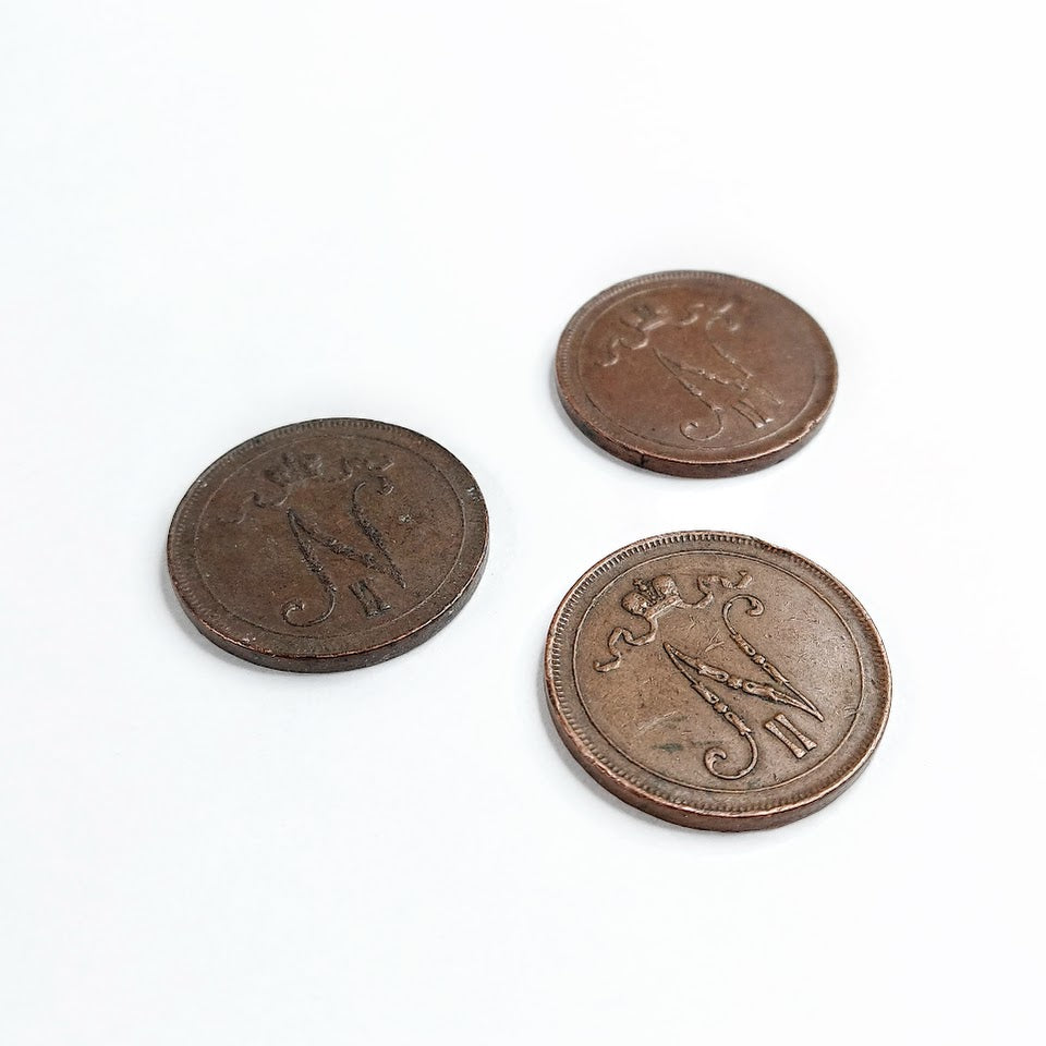 Suomen suuriruhtinaskunta 10 penniä 1916 3 kpl