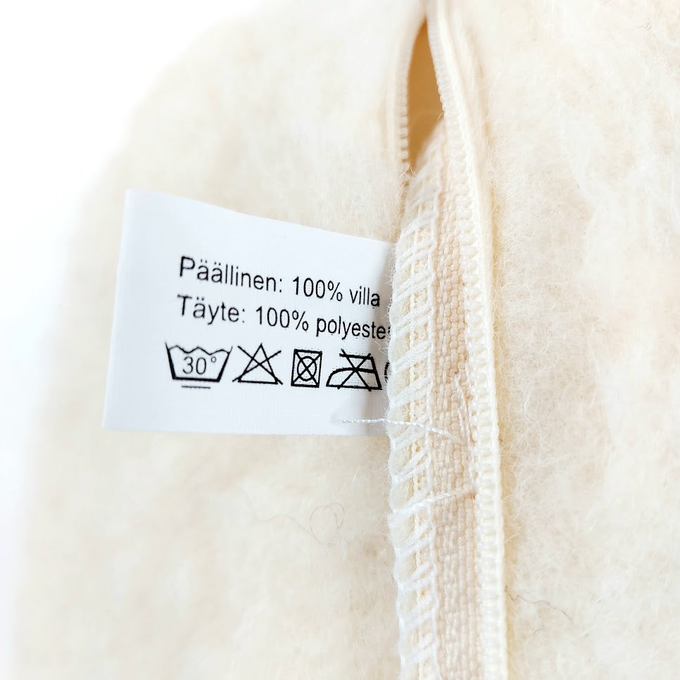 Terveyskarhu niskatyyny lampaanvilla 46 cm