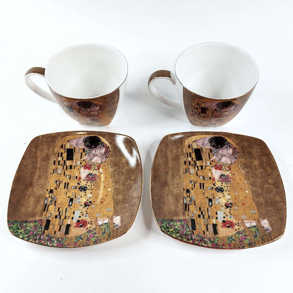 The G. Klimt Collection The Kiss kuppisetti 4 osaa