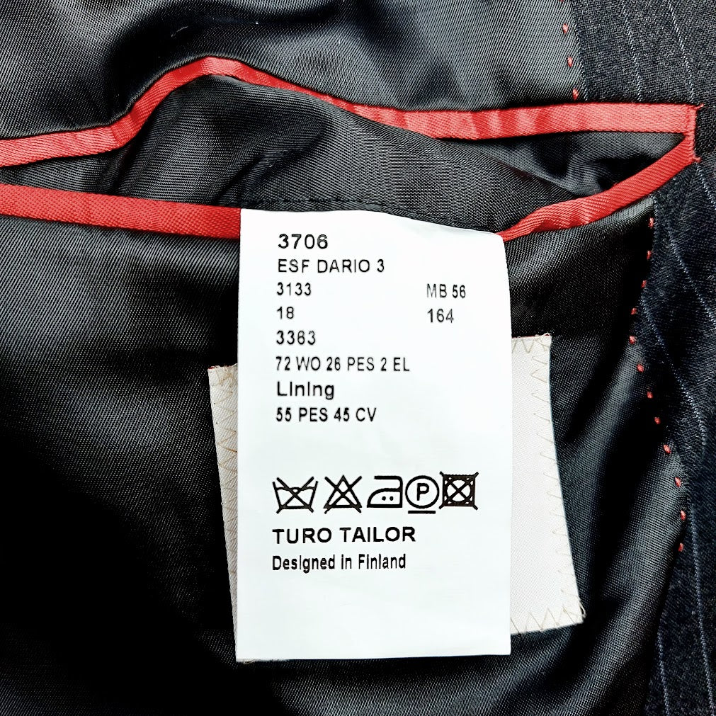 Turo Extra Slim Fit Dario puvuntakki koko 56