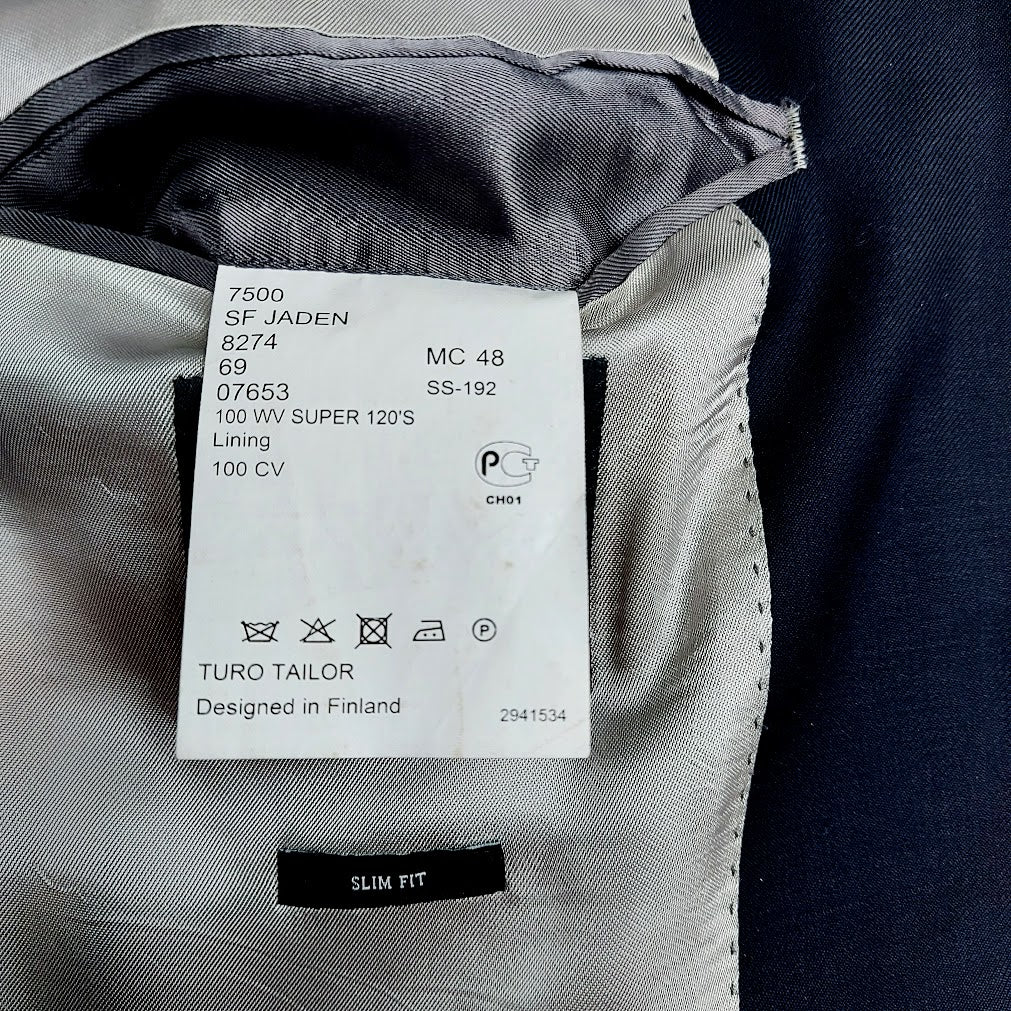 Turo Vaticana Super 120's Marlane Slim Fit puku koko 48
