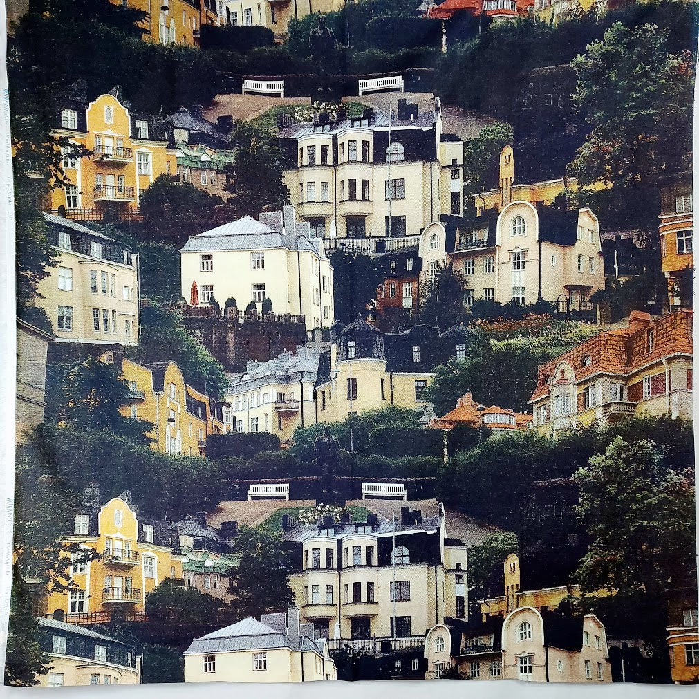 Vallila Huvilakaupunki verho / kangas 150x300 cm