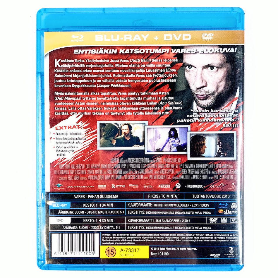 Vares – Pahan Suudelma Blu-Ray + DVD