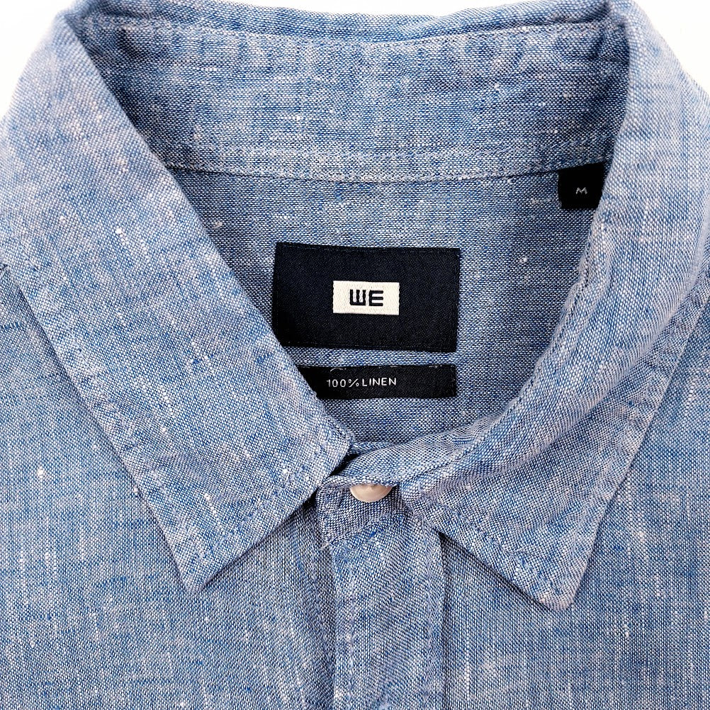 WE Fashion pellavakauluspaita koko M