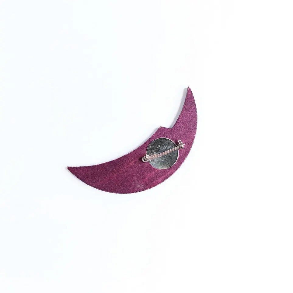 Aarikka violetti sirppi rintakoru