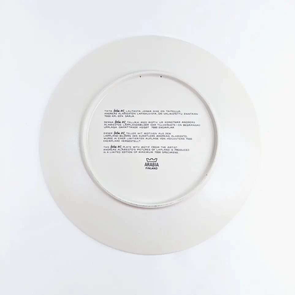 Arabia Alariesto vuosilautanen 1980 30 cm
