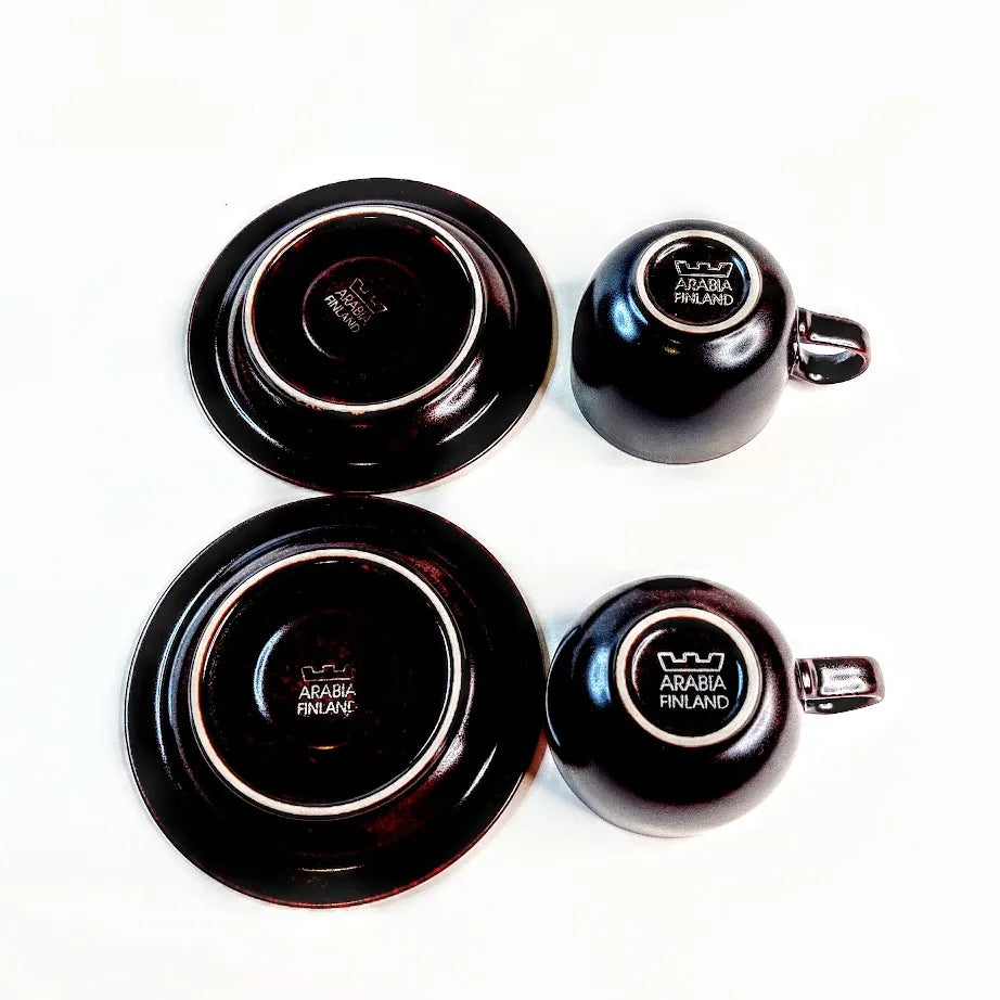 Arabia kahvikuppisetti 4 osaa