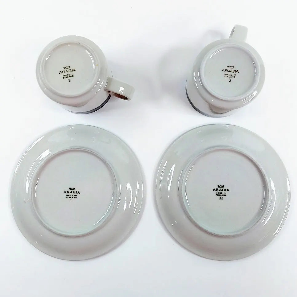 Arabia Karelia teekuppisetti 4 osaa