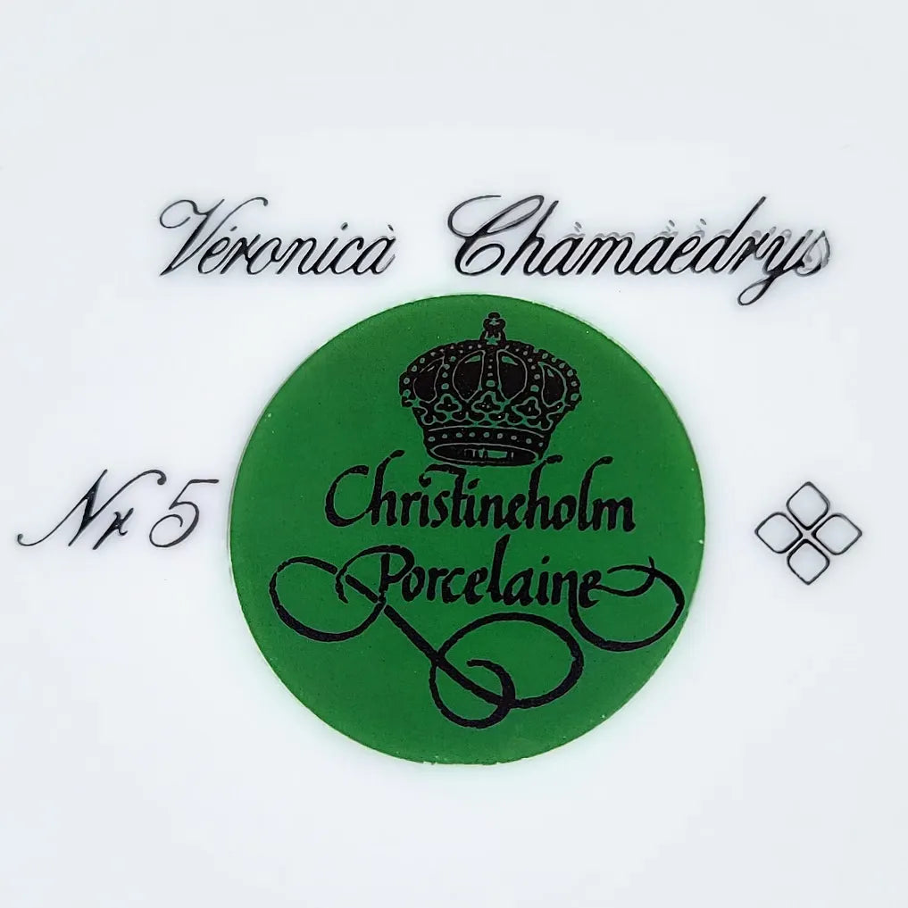 Christineholm Porcelaine Nr4 ja Nr5 pullalautanen 19 cm 2 kpl