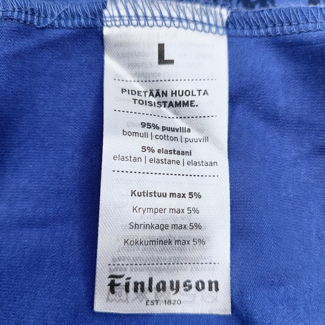 Finlayson Taimi trikootunika koko L