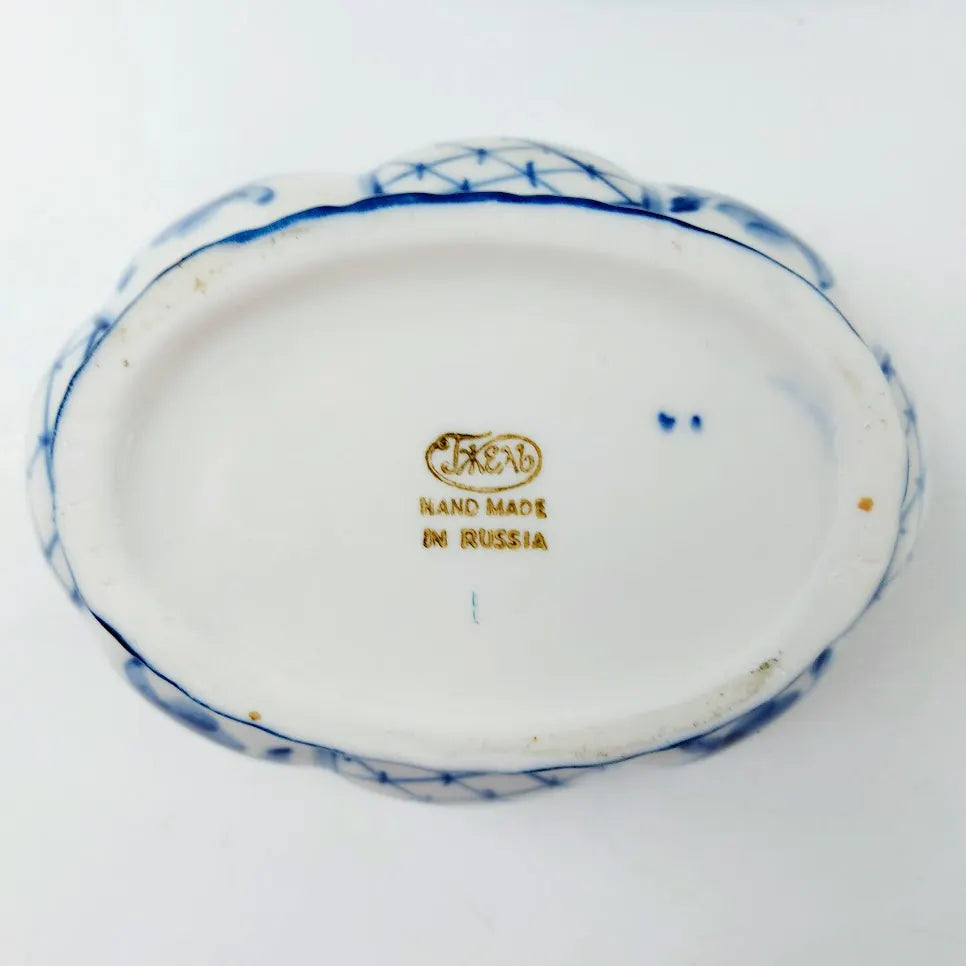 Gzhel kannellinen kulho 15,5 cm