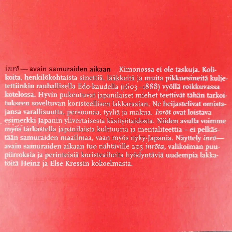 Else Kress & Heinz Kress Inro Avain samuraiden aikaan