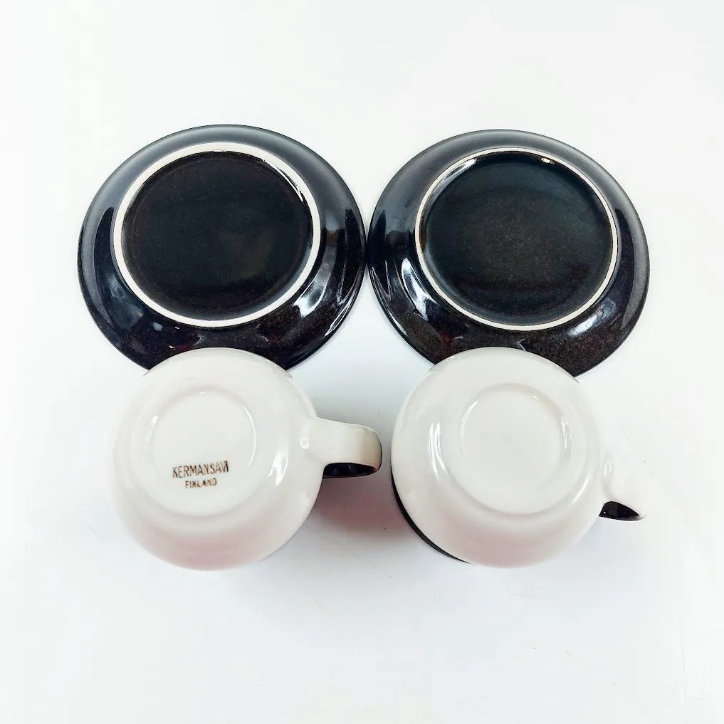 Kermansavi Heinä kahvikuppisetti 4 osaa