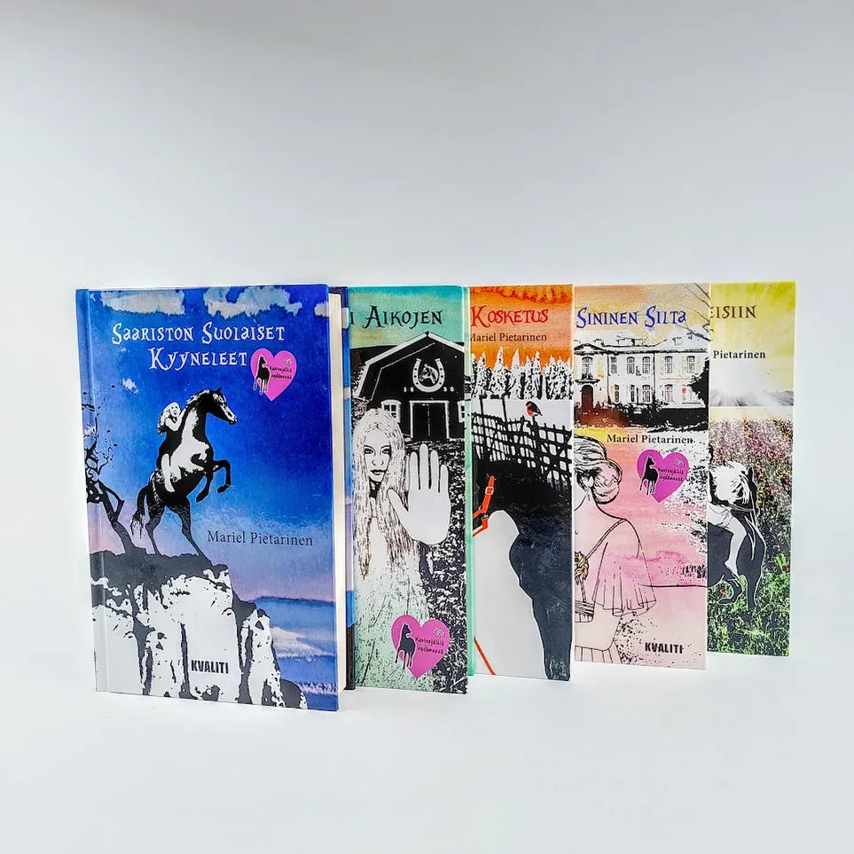 Mariel Pietarinen: Kavionjälkiä sydämessä 1-5 kirjasarja