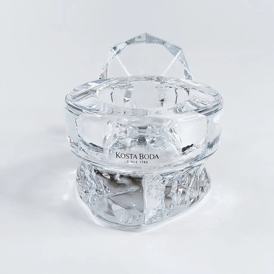Kosta Boda Sweden Make Up Ring tuikkulyhty