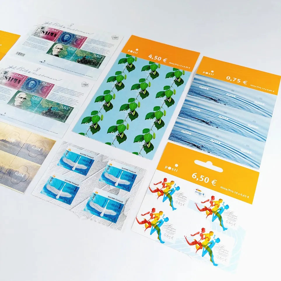 Kotimaisia Euro postimerkkejä