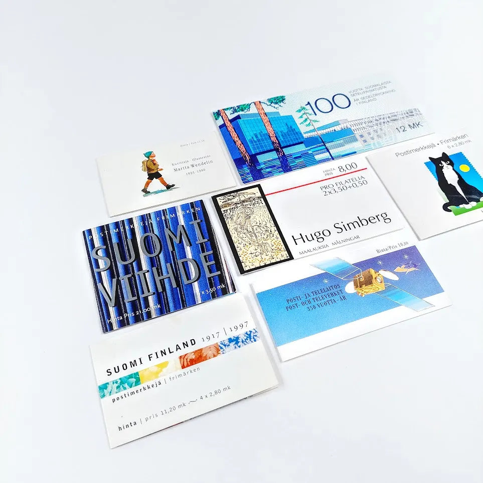 Kotimaisia mk postimerkkivihkoja 7 kpl
