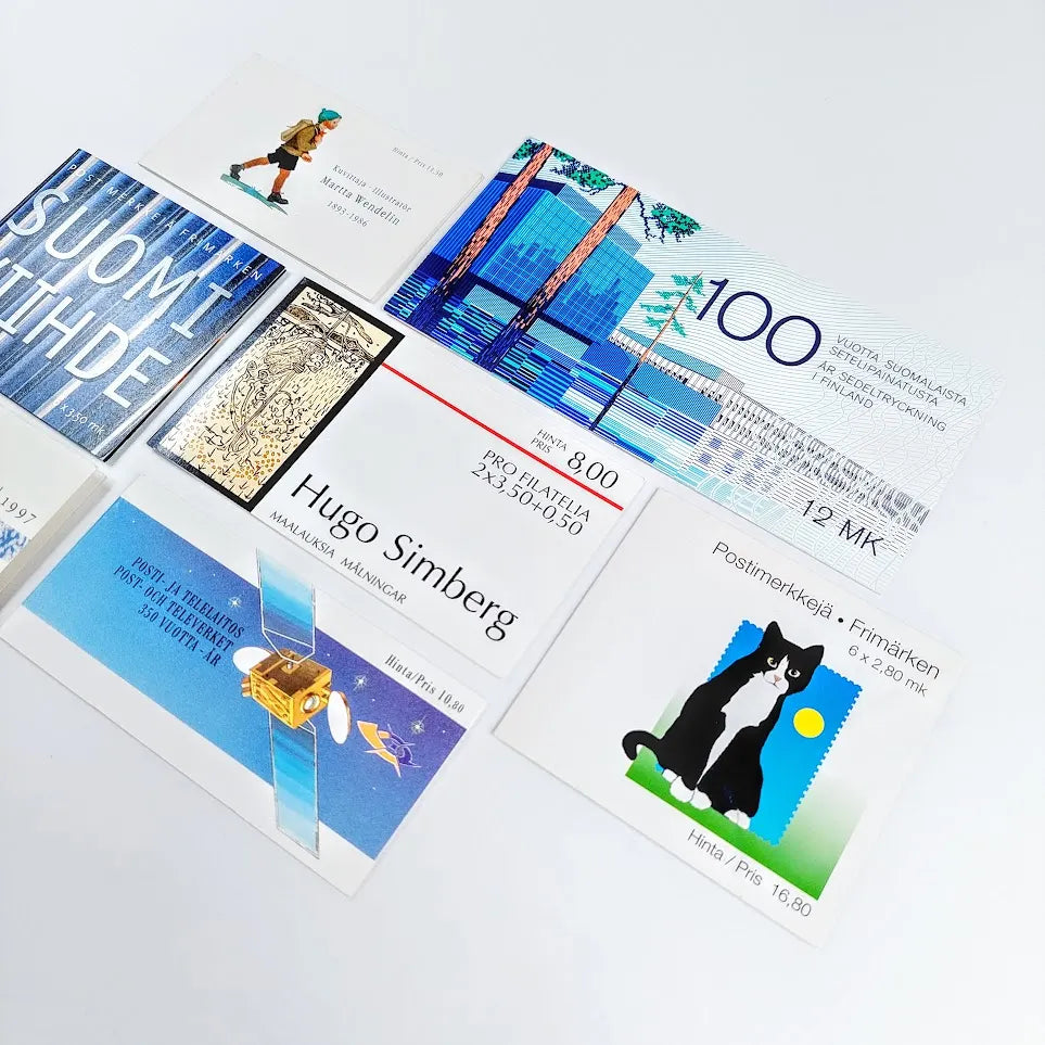 Kotimaisia mk postimerkkivihkoja 7 kpl