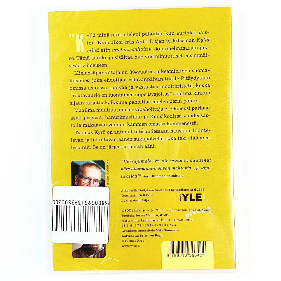 Äänikirja Tuomas Kyrö Mielensäpahoittaja