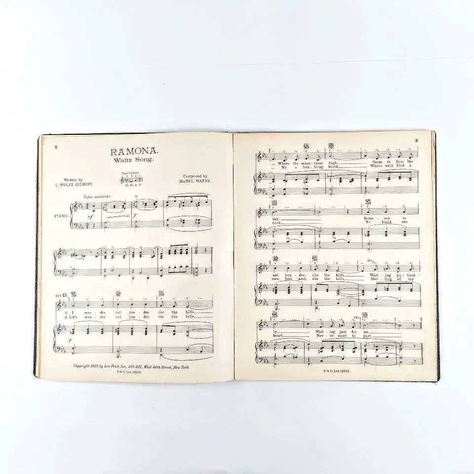 Nuottikirja 20 kappaletta nuotteja 1928-1933