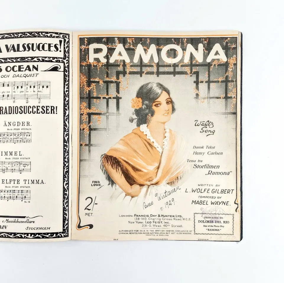 Nuottikirja 20 kappaletta nuotteja 1928-1933