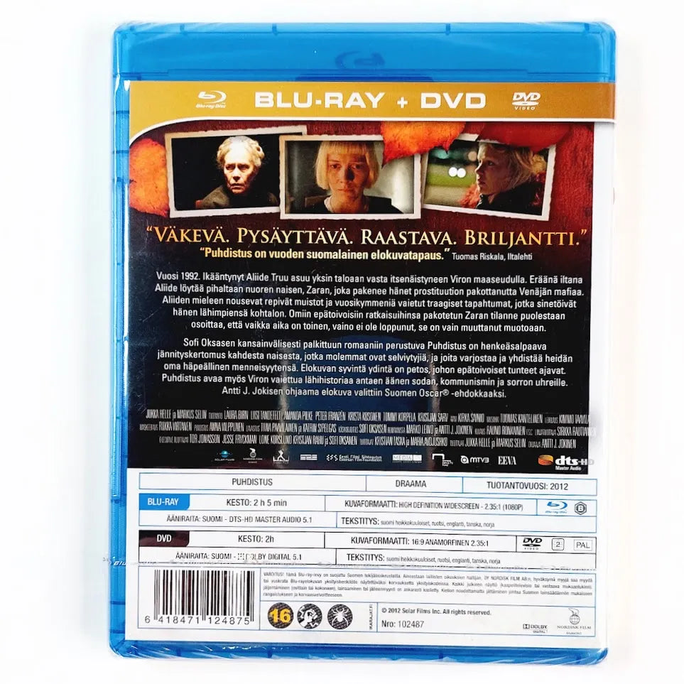 Puhdistus Blu-Ray ja DVD