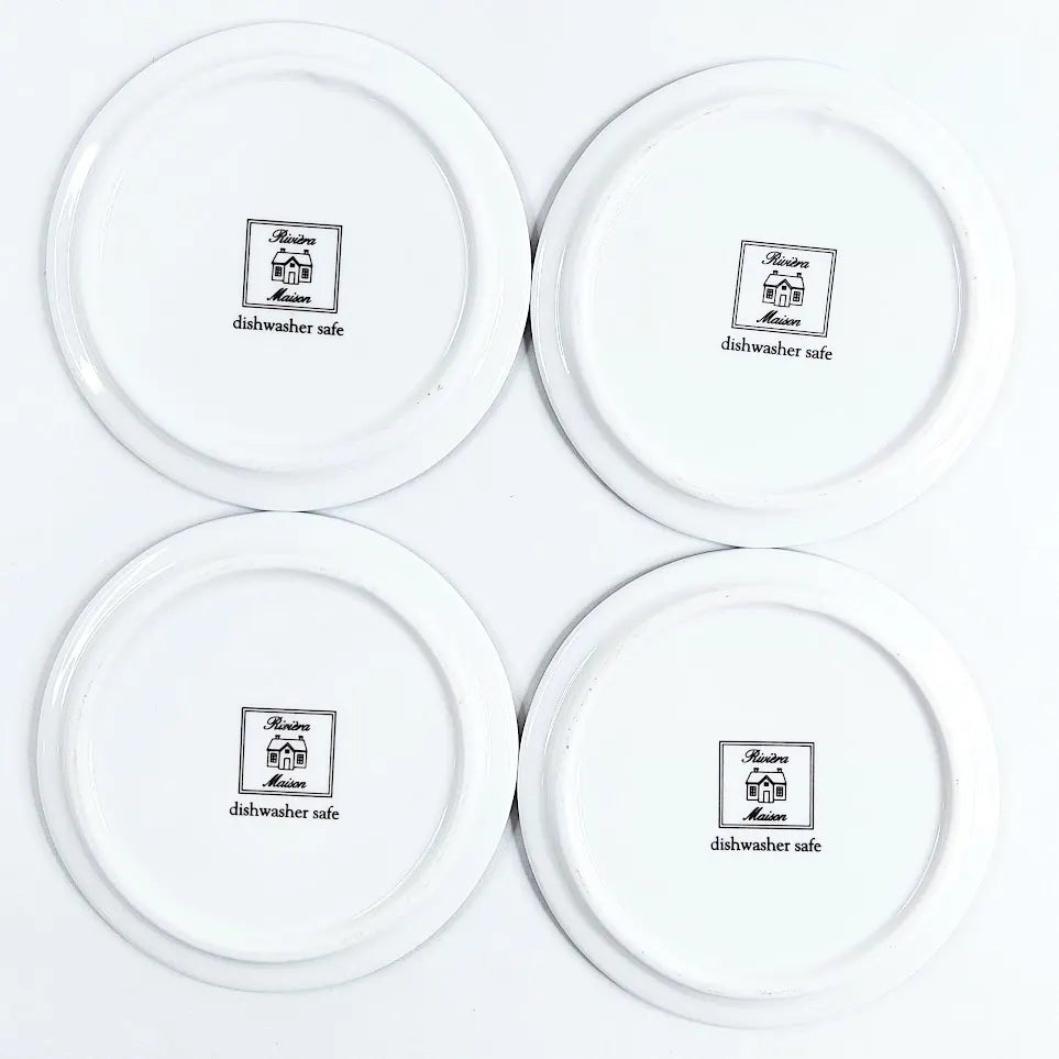 Rivièra Maison Bistro keraamiset lasinaluset 4 kpl