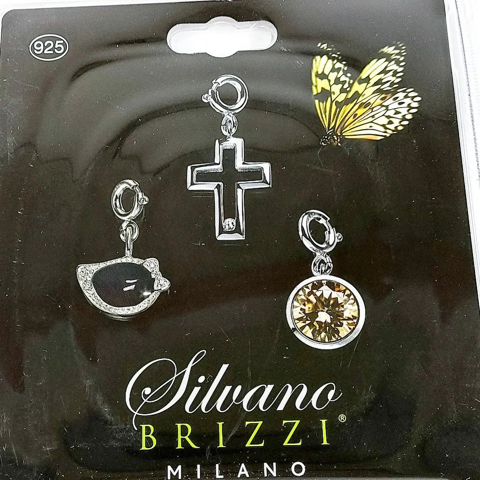 Silvana Brizzi 925 hopeinen riipushela 3 kpl