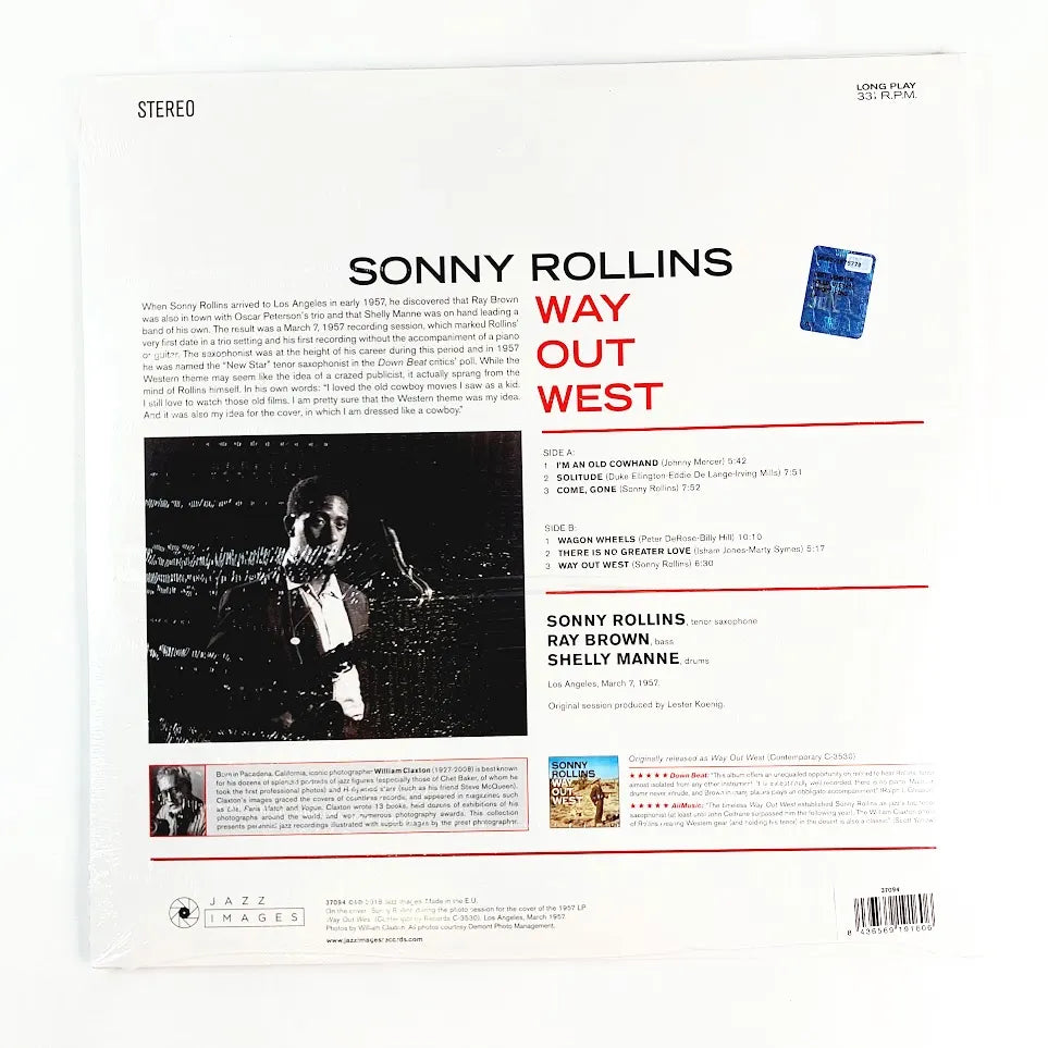 Sonny Rollins Way Out West LP